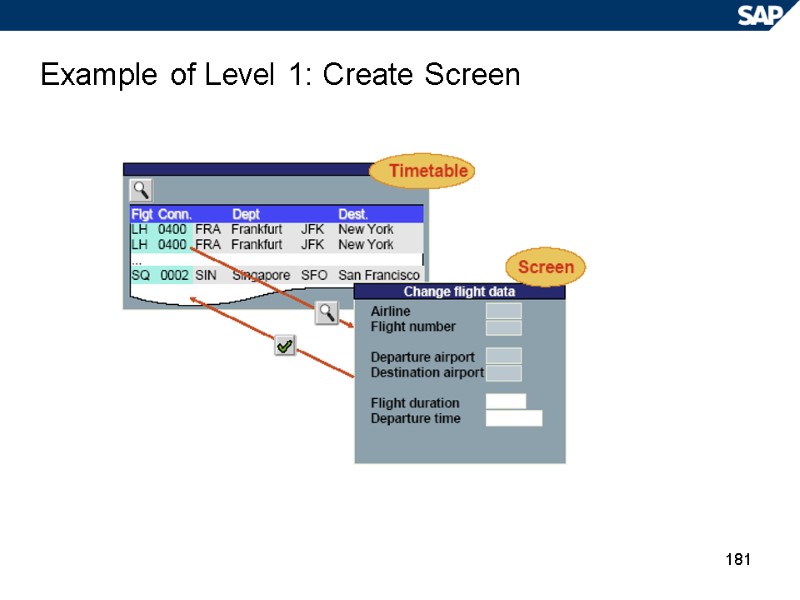 181 Example of Level 1: Create Screen